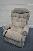 A CELEBRITY ELECTRIC RISE AND RECLINE ARMCHAIR (PAT pass and working)