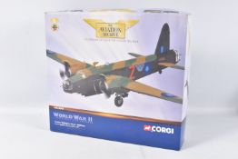 A BOXED CORGI WORLD WAR II WICKERS WELLINGTON MK.X - HZ950:Z 1:71 SCALE MODEL AIRCRAFT, numbered