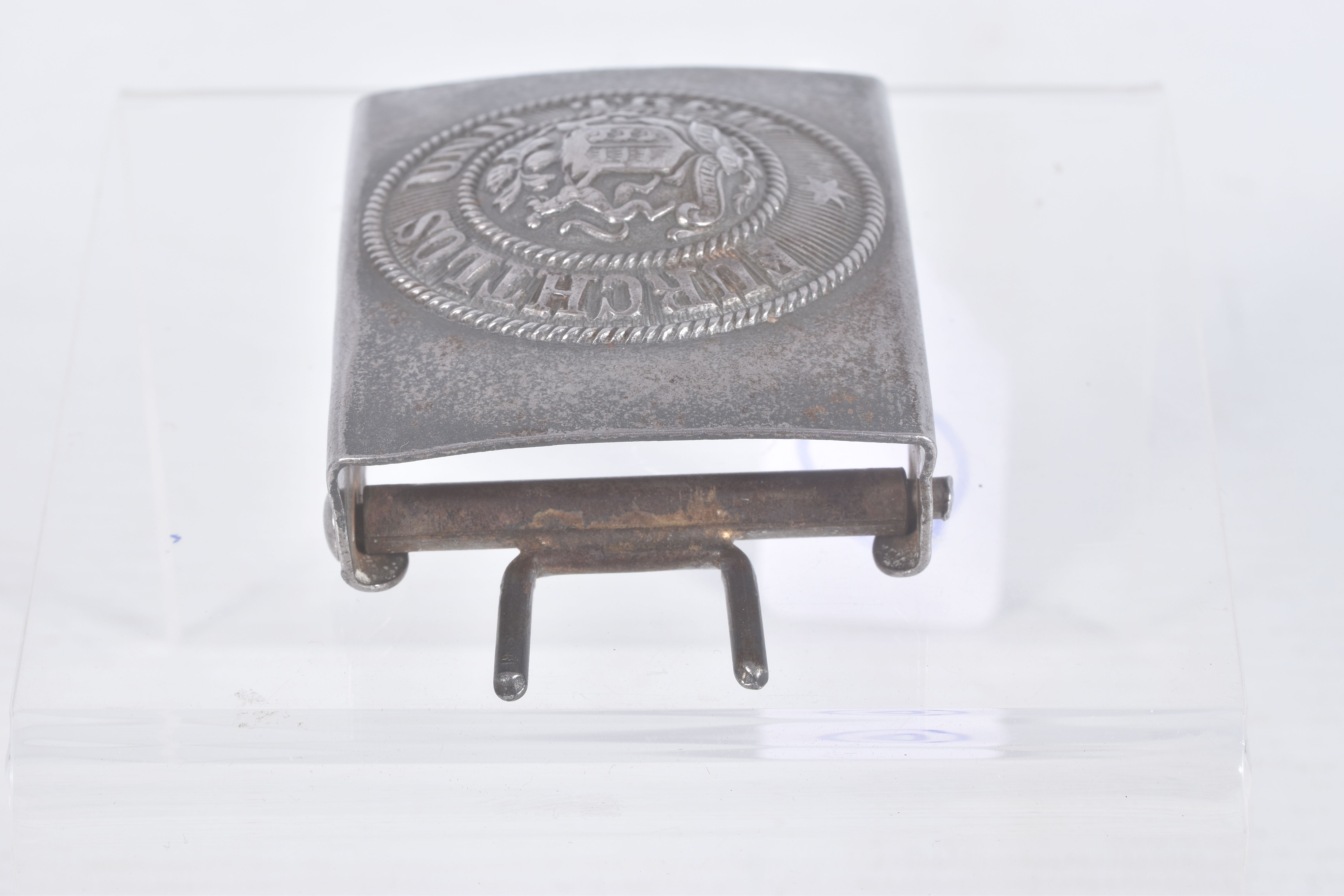 TWO WWI ERA IMPERIAL GERMANY BELT BUCKLES, the first has a crown in the centre and the words Gott - Image 6 of 13