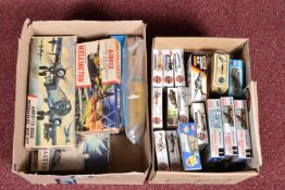 A QUANTITY OF BOXED UNBUILT PLASTIC AIRCRAFT CONSTRUCTION KITS, assorted mainly Aircraft kits in