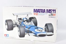 A BOXED UNBUILT TAMIYA MATRA MS11 F-1 BIG SCALE MODEL SERIES NO.5 1:12 MODEL RACE CAR, numbered