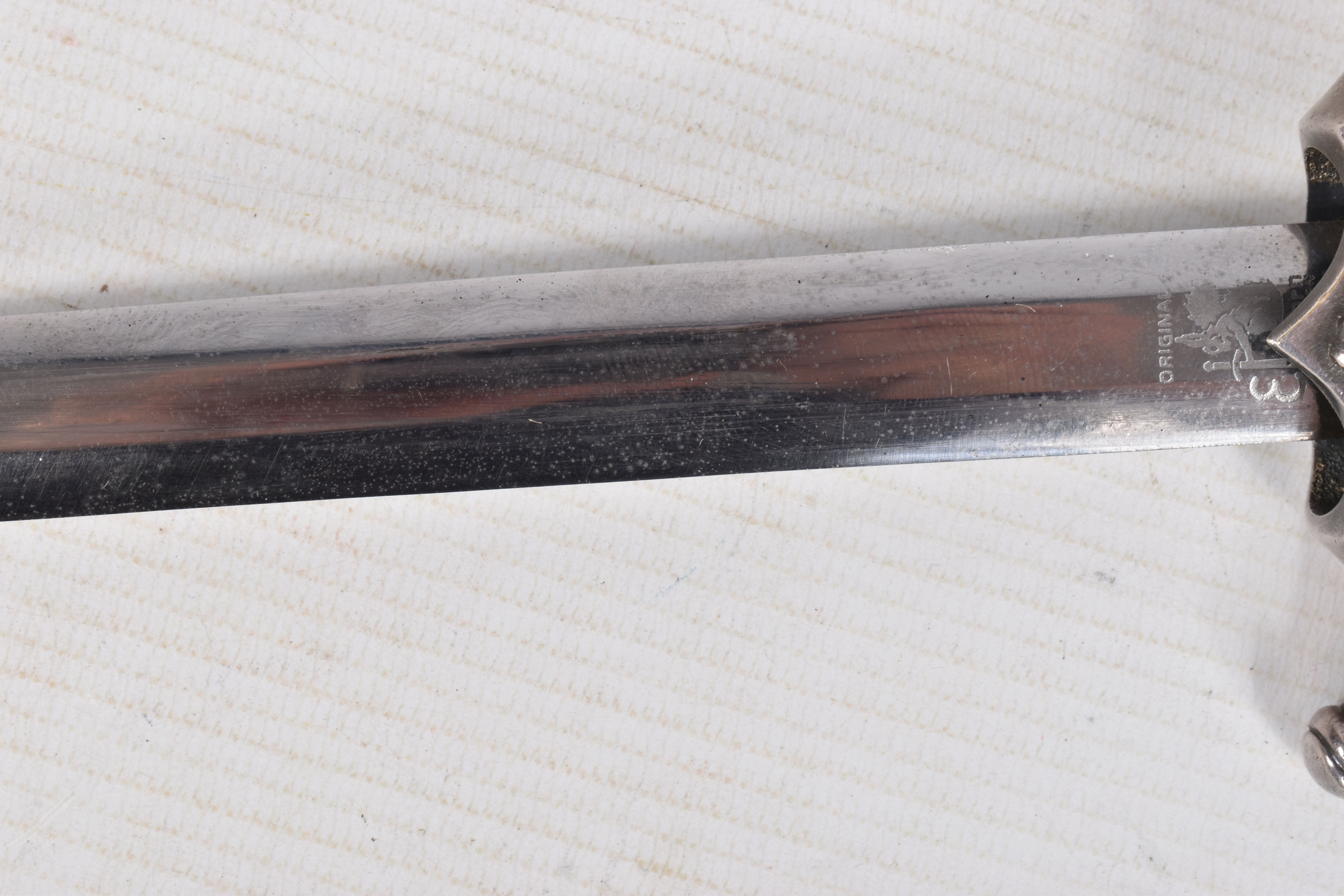 A WWII ERA GERMANY RAILWAY DAGGER, we believe that the blade was taken from an army dagger - Image 13 of 26