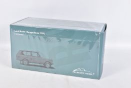 A BOXED ALMOST REAL LAND ROVER RANGE ROVER 1970 SCALE 1:18 MODEL VEHICLE, numbered 810105, painted
