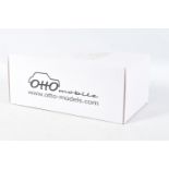 A BOXED OTTO MOBILE TRIUMPH TR7 GROUPE B 1:18 MODEL RACE CAR, numbered OT220 UVI, red, white and