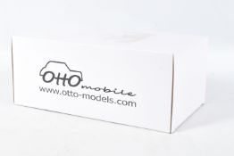 A BOXED OTTO MOBILE TRIUMPH TR7 GROUPE B 1:18 MODEL RACE CAR, numbered OT220 UVI, red, white and
