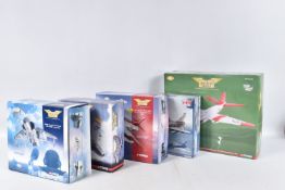 FOUR BOXED CORGI CLASSICS AVIATION ARCHIVE MODELS, all 1/72 scale, Jet Fighter Power British