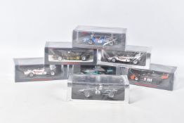 SEVEN BOXED SPARK MODELS MINIMAX 1960's/70's RACECARS, Jean -Pierre Beltoise Matra MS10, 6th South