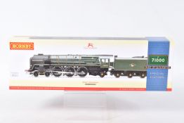 A BOXED SPECIAL EDITION HORNBY RAILWAYS OO GAUGE STANDARD CLASS 8P LOCOMOTIVE AND TENDER, 'Duke of