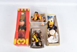 A QUANTITY OF BOXED WALT DISNEY CHARACTER PELHAM PUPPETS, boxed Donald Duck and boxed Mickey