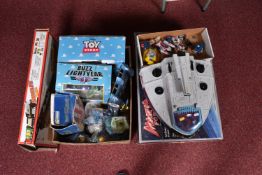 A COLLECTION OF ASSORTED TOYS, to include boxed Bluebird Toys Manta ForceSpace Battle Force Ship and