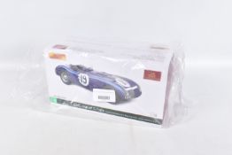 A BOXED CMC JAGUAR C-TYPE SCALE 1:18 MODEL VEHICLE, numbered M-192, painted blue with the number