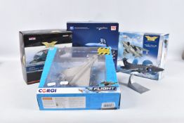 FOUR BOXED DIECAST MODEL AIRCRAFT, all 1/72 scale except as noted below, Corgi Aviation Archive