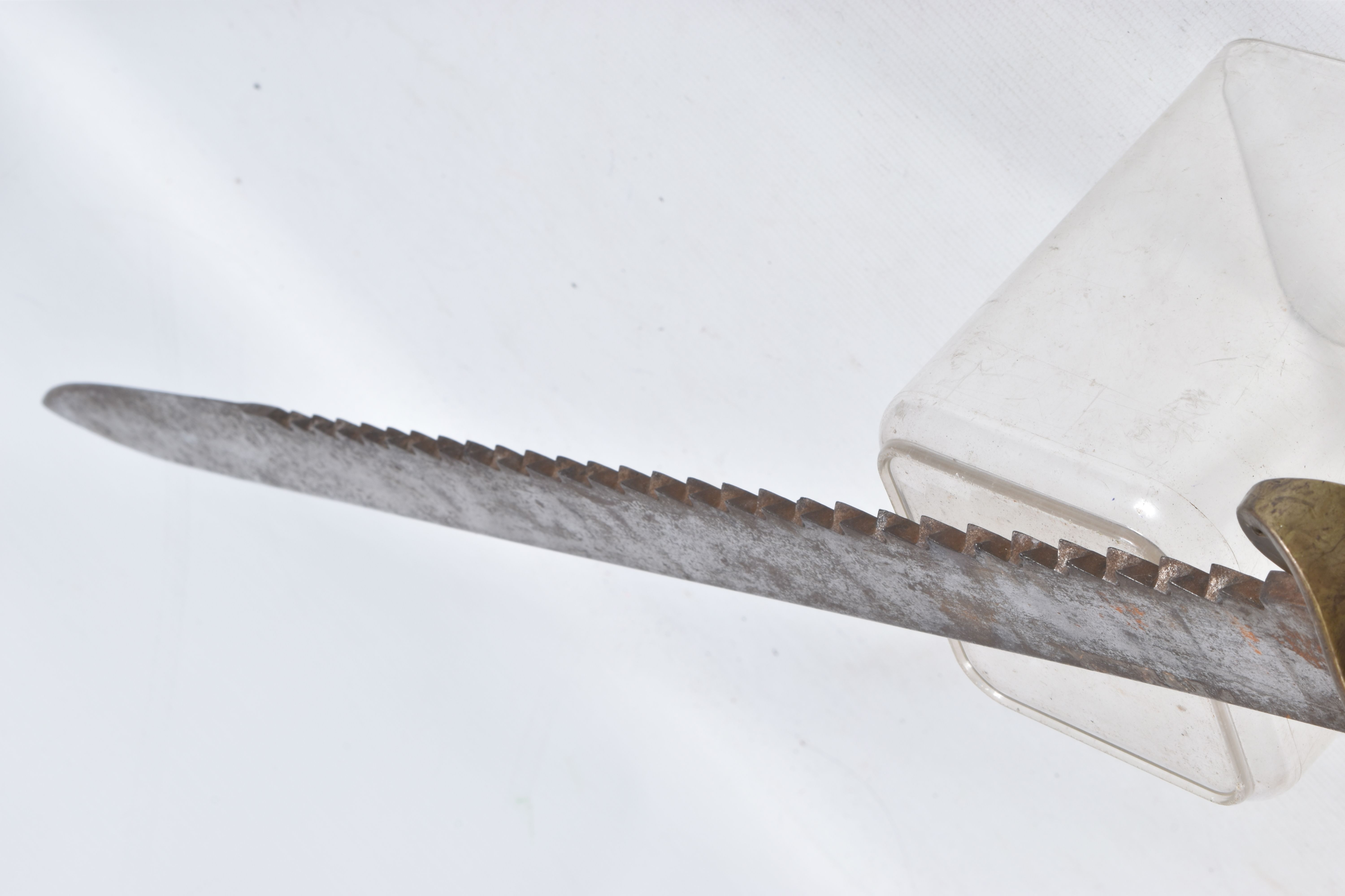 A BRITISH 19TH CENTURY WILKINSON PIONEERS SAW BACK SWORD ,one side of the blade features a broad - Image 22 of 22