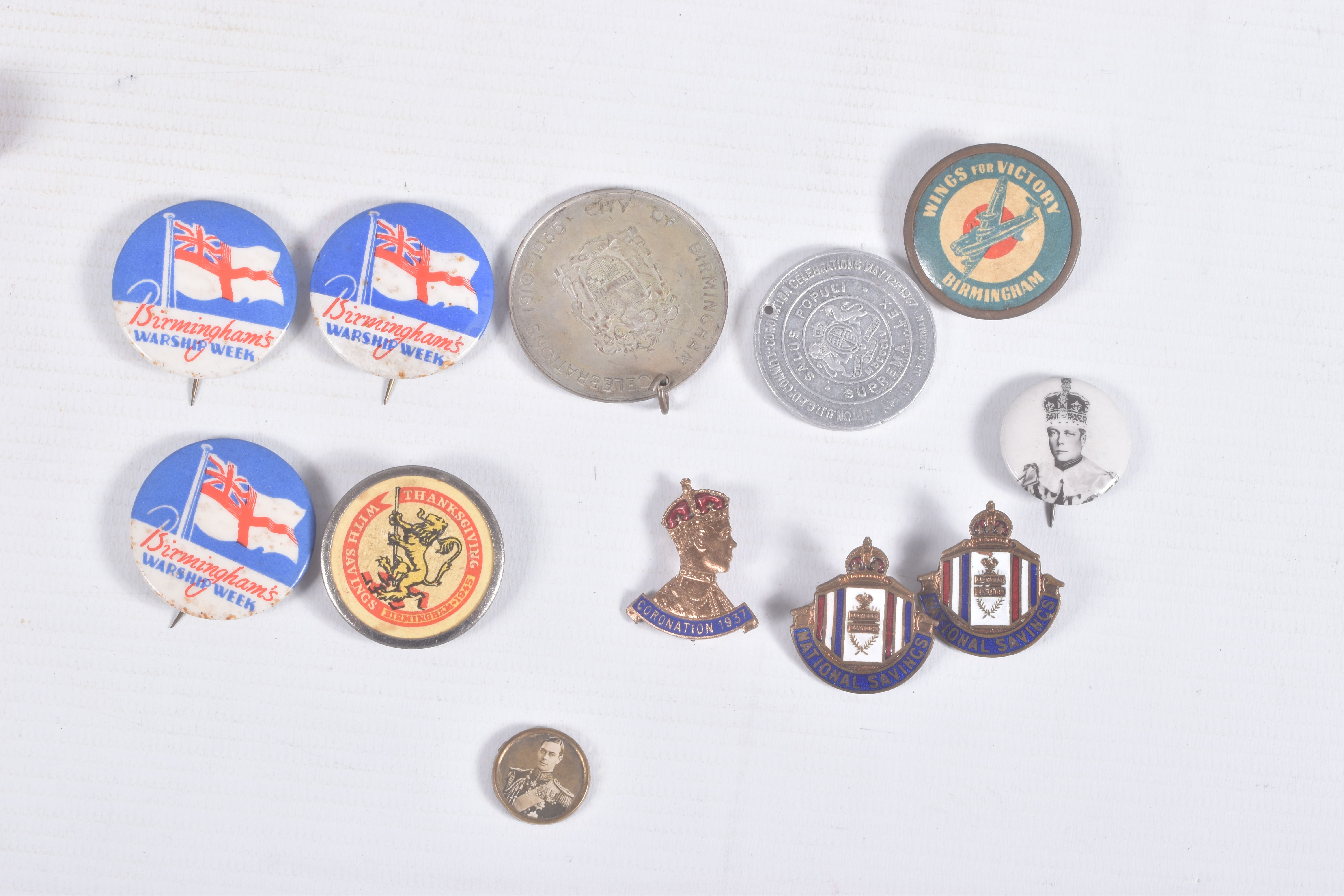 A WWI 1914-1915 TRIO OF MEDALS AND A SELECTION OF CORONATION AND JUBILEE MEDALS, pin badges, coins - Image 3 of 26