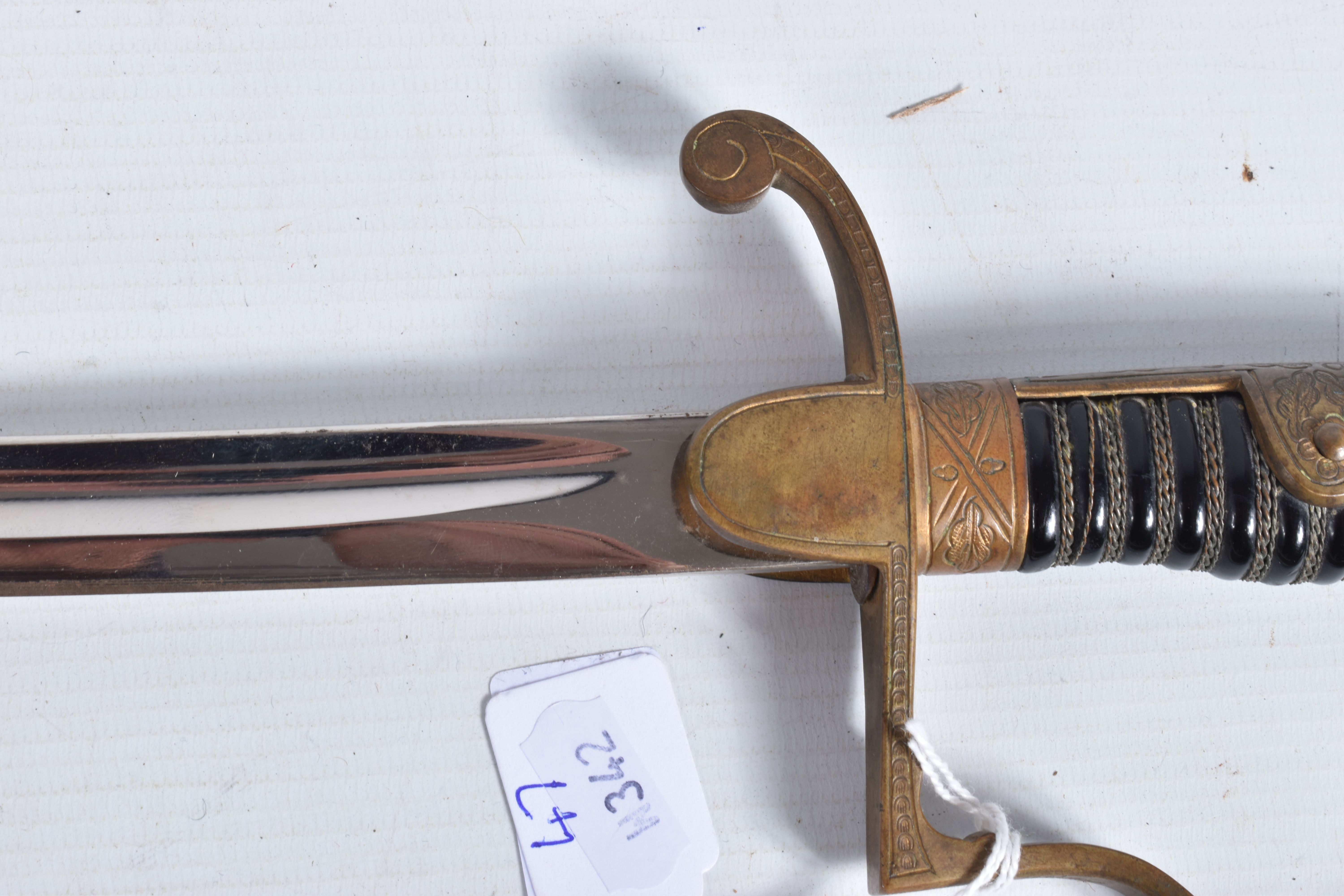 A GERMAN ARMY OFFICERS SWORD MADE BY WKC, the blade is un-etched, the knights head and WKC makers - Image 18 of 30