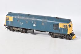 AN UNBOXED KIT BUILT O GAUGE CLASS 26 LOCOMOTIVE, No.26 033, B.R. blue livery, has been