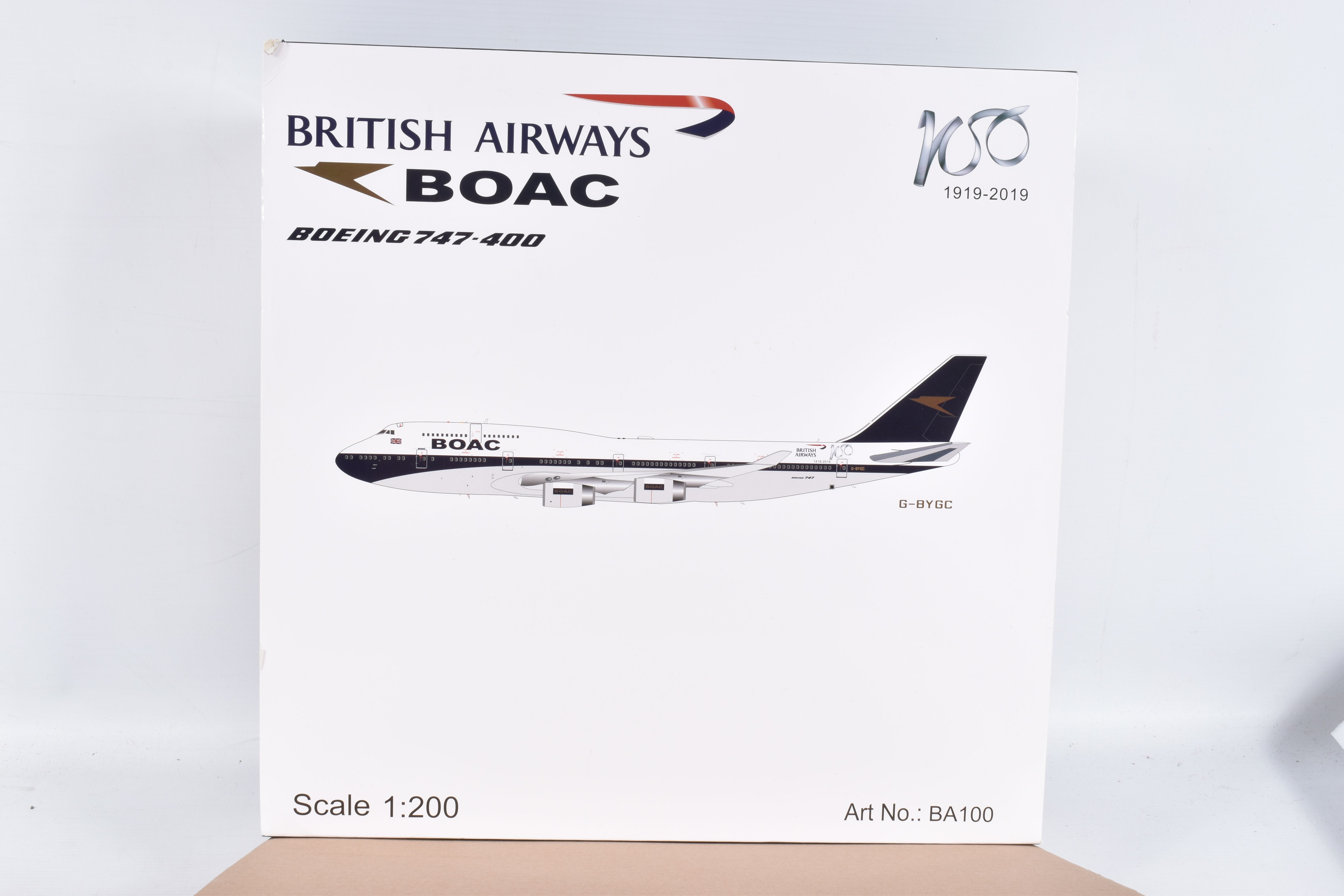 A BOXED CORGI BOEING 707-336C BRITISH AIRWAYS AND A BOXED LUPA 747-400 BRITISH AIRWAYS BOTH SCALE - Image 2 of 6