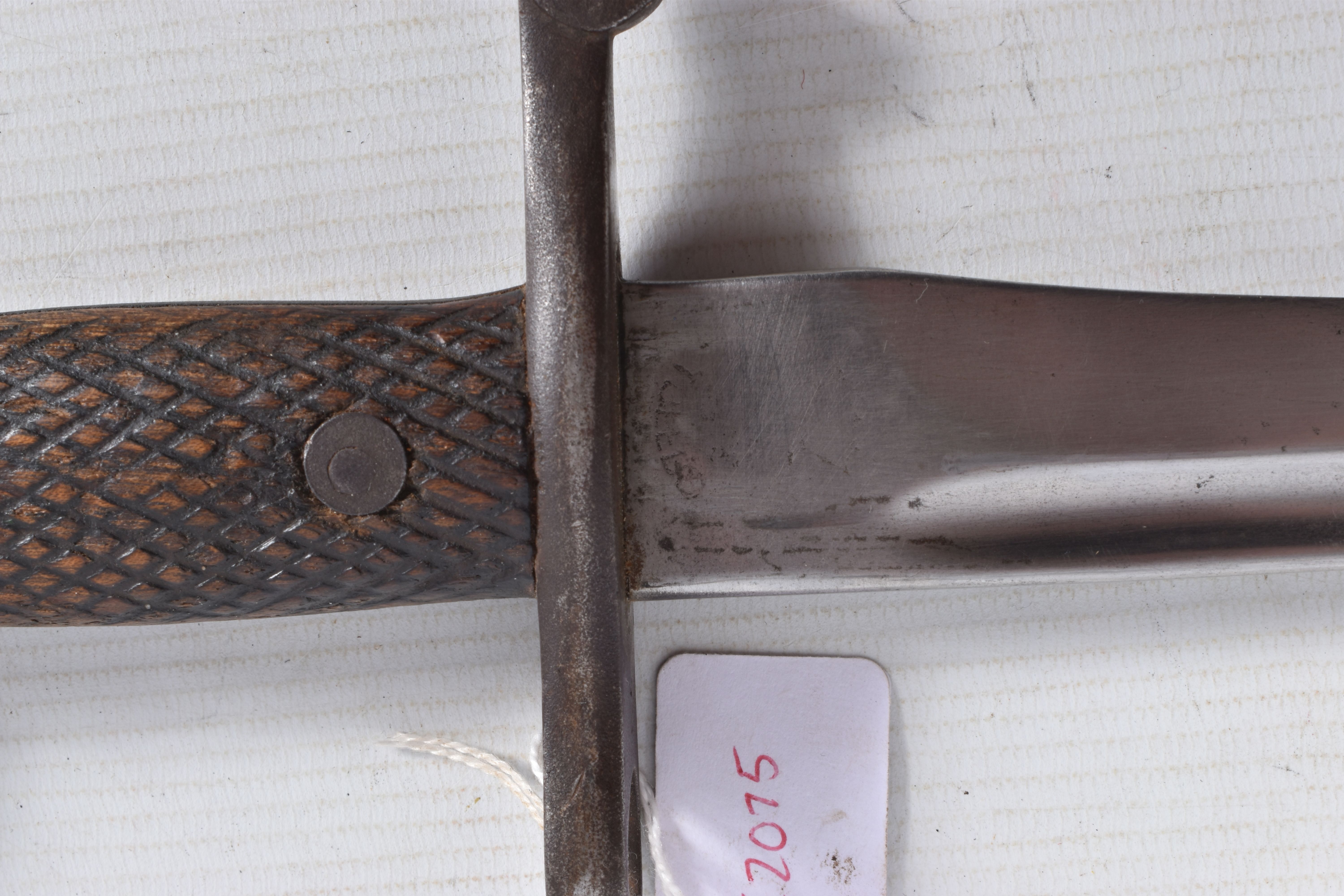 A SPANISH MAUSER BAYONET, this has a bolo blade and it has a faint Toledo stamp on it and the - Image 15 of 25