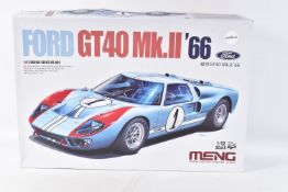 A BOXED UNBUILT MENG FORD GT40 MK.II'66 1:2 SCALE MODEL RACING CAR, racing series RS-002, off
