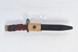 A SCARCE BRITISH NUMBER 7 BAYONET, one side of the blade is marked no 7 MKL and the other side is