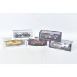 FIVE BOXED SPARK MODELS MINIMAX VEHICLES, to include an Ickx and Thompson Ford GT40 6th Daytona