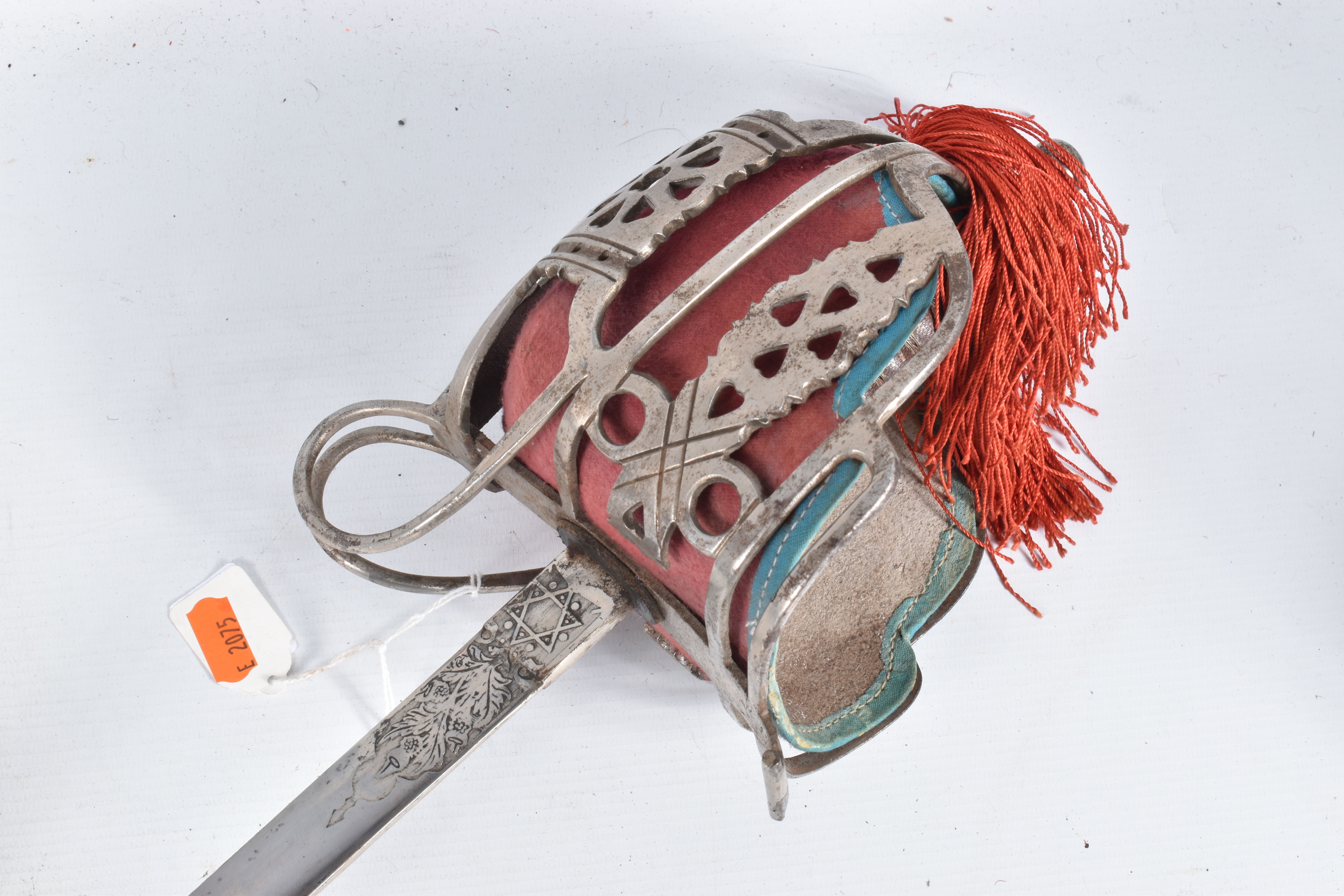 A SCOTTISH OFFICERS BASKET HILT SWORD, the blade has got ornate decoration on it but this is - Image 16 of 33