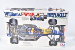 A BOXED UNBUILT TAMIYA WILLIAMS FW14B RENAULT BIG SCALE SERIES 29 1:12 MODEL RACE CAR, numbered