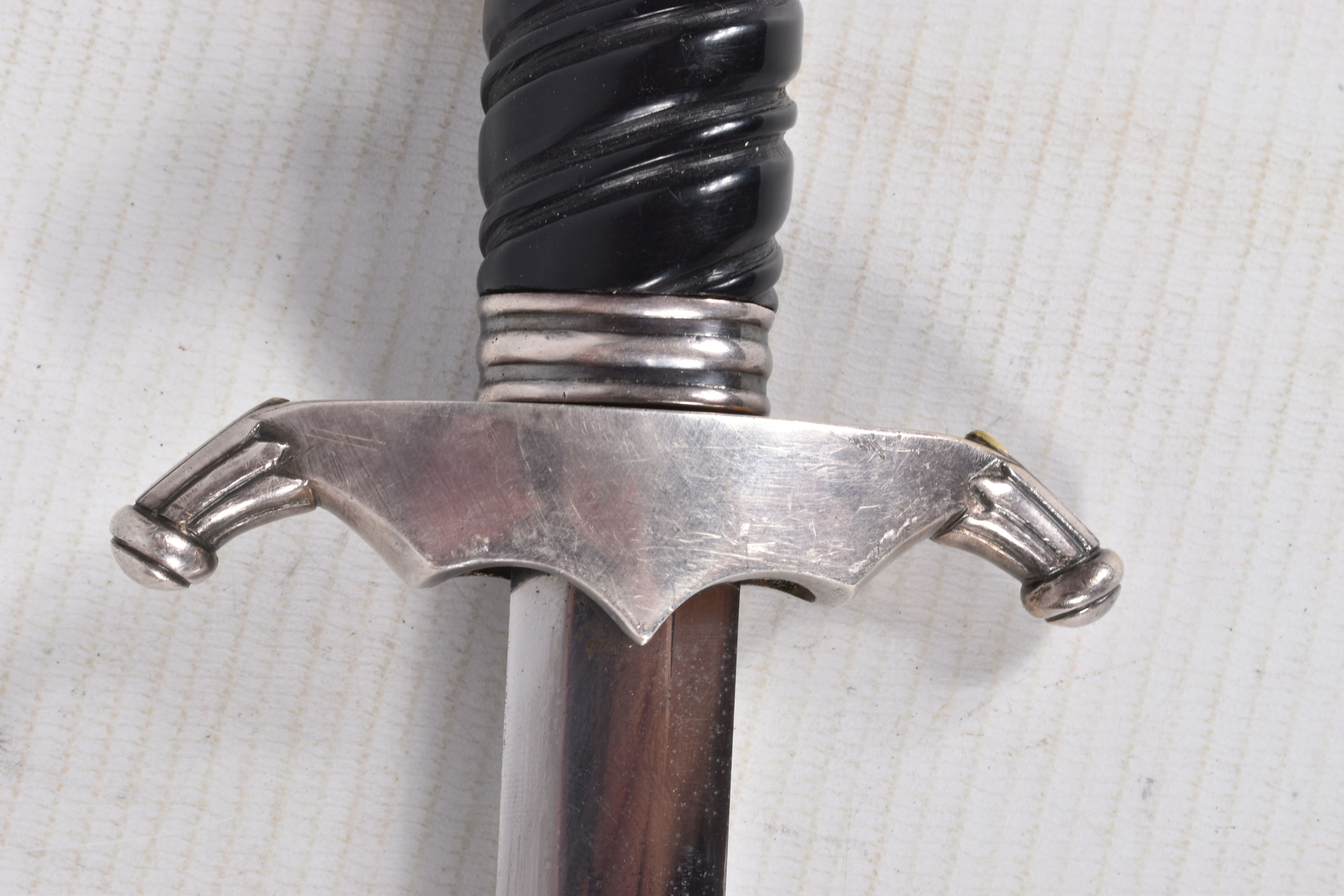 A WWII ERA GERMANY RAILWAY DAGGER, we believe that the blade was taken from an army dagger - Image 21 of 26