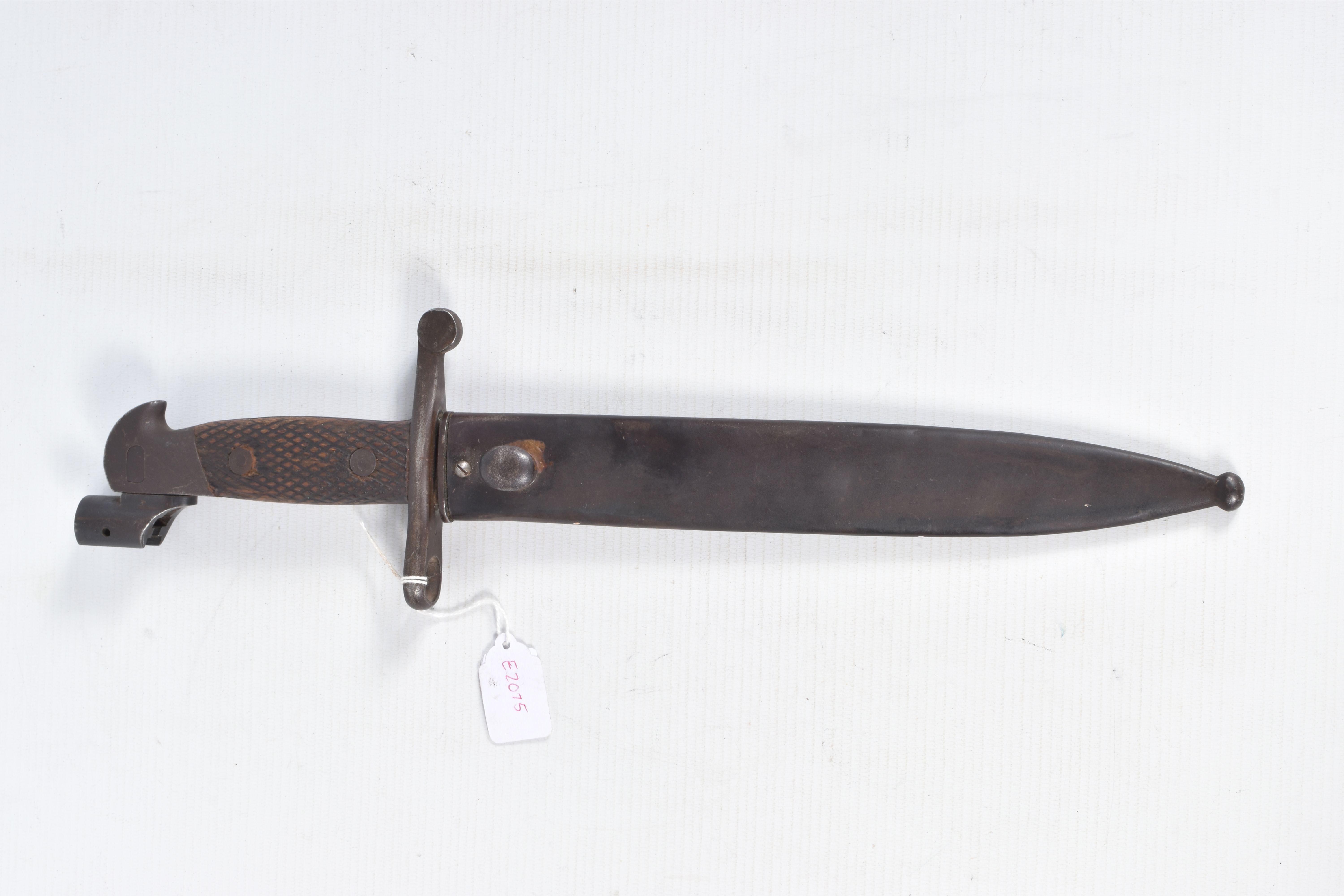 A SPANISH MAUSER BAYONET, this has a bolo blade and it has a faint Toledo stamp on it and the