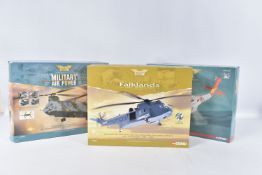 THREE BOXED CORGI CLASSICS AVIATION ARCHIVE HELICOPTER MODELS, all 1/72 scale, U.S. Modern Warfare