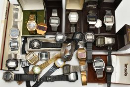 A LARGE ASSORTMENT OF DIGITAL WATCHES, a box of ladys and gents digital watches, names to include '