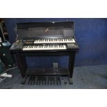 A YAMAHA ELECTONE HE 6 ORGAN with double keyboard and pedals (PAT pass and working) together with