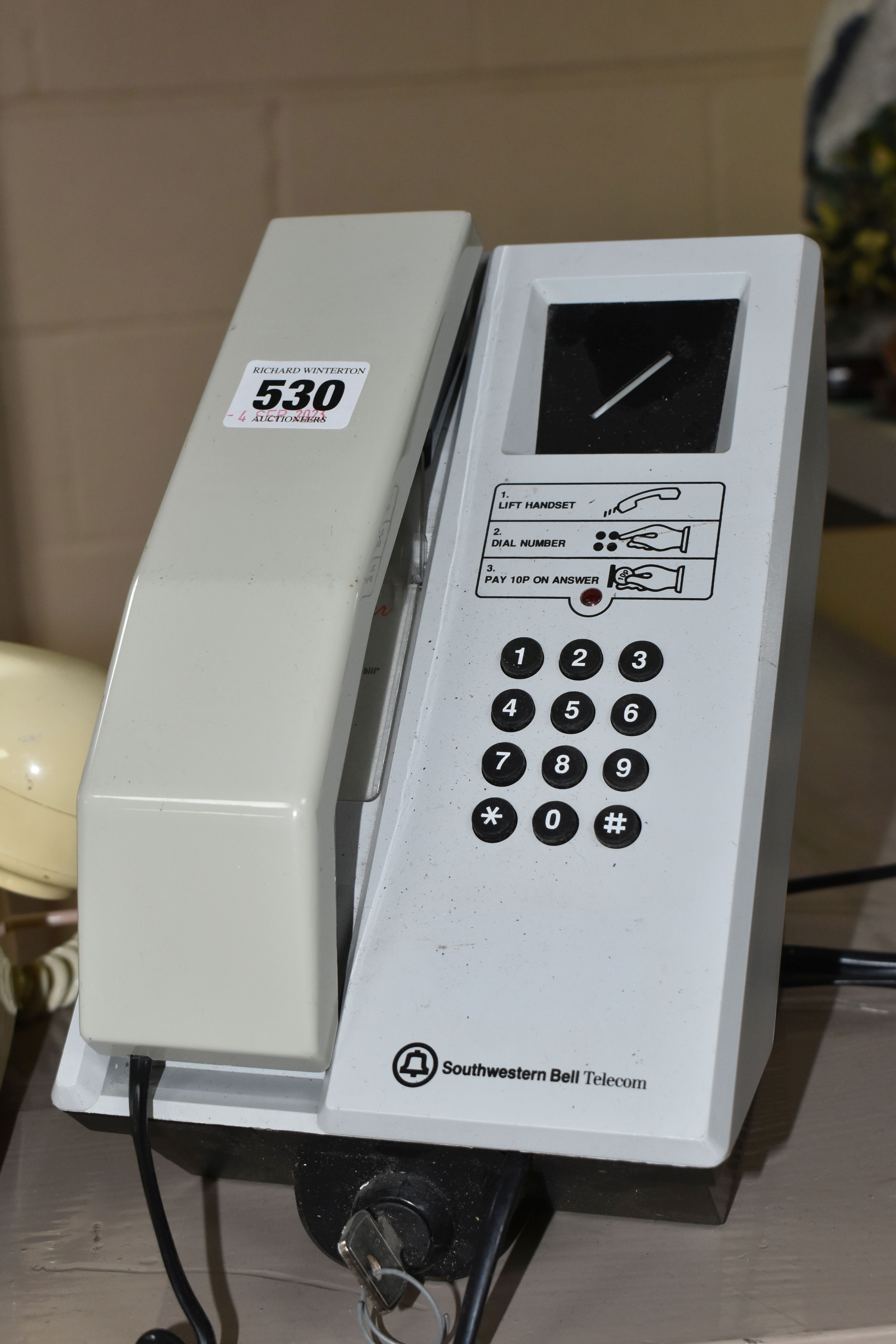 A QUANTITY OF ASSORTED TELEPHONES, to include Southwestern Bell Pay Telephone, No.PP2110, with - Image 2 of 4