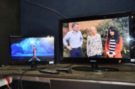 A SAMSUNG LE32B450 32in TV with remote along with a Logik TV/DVD combi and remote (2) (both PAT pass