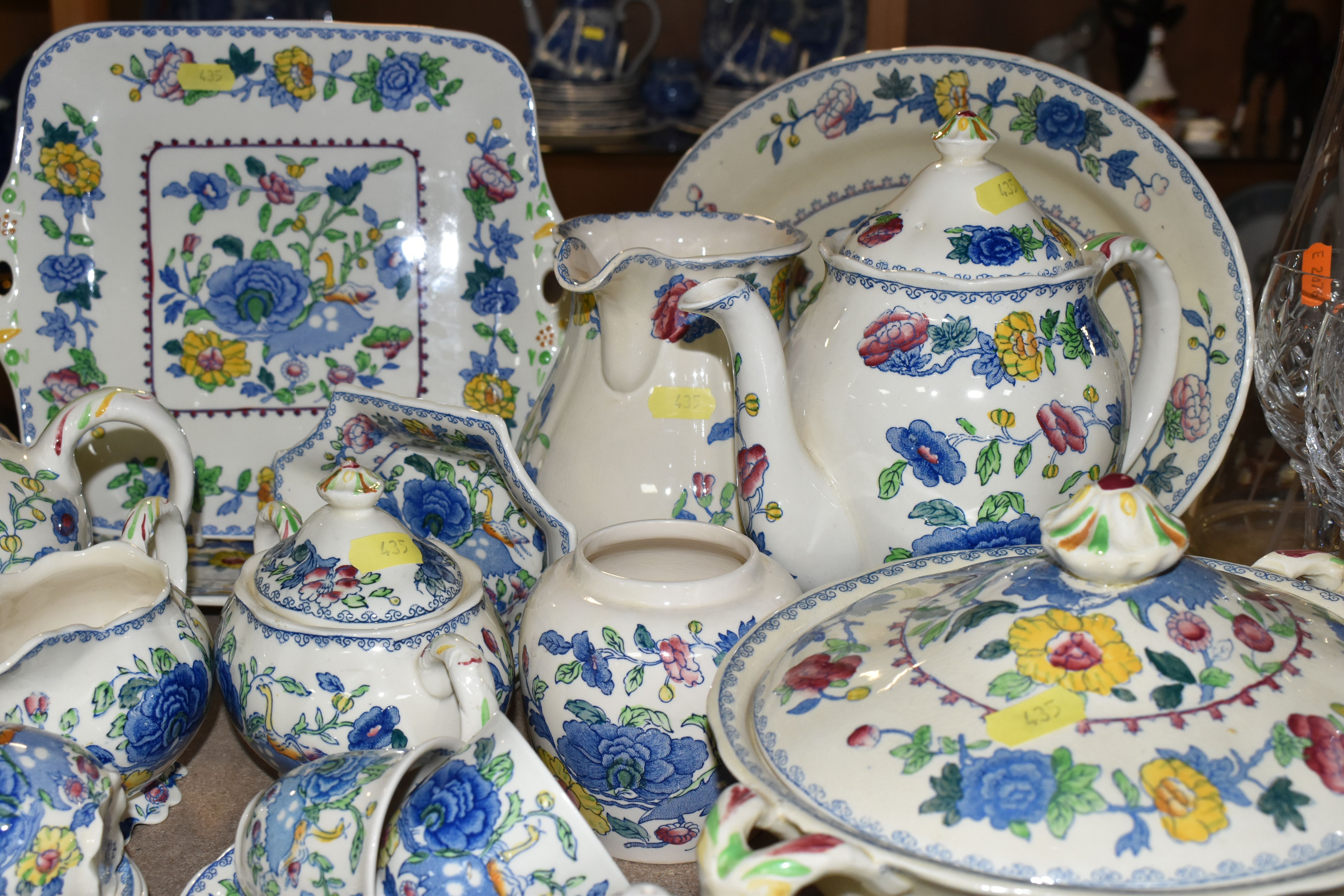 A QUANTITY OF MASON'S 'REGENCY' PATTERNED TEAWARE, comprising one large breakfast cup and saucer, - Image 3 of 8