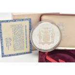 A CASED '1978 JAMAICA $25 PROOF SILVER COIN', 25th Anniversary of the coronation 1953-1978, with COA