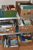 SIX BOXES OF BOOKS, MAPS AND EPHEMERA, to include approximately one hundred and thirty books, titles