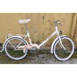 AN APOLLO WAYFARER FOLDING BICYCLE with 3 speed Sturmey Archer Gears, minimum seat height 70cm and