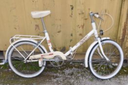 AN APOLLO WAYFARER FOLDING BICYCLE with 3 speed Sturmey Archer Gears, minimum seat height 70cm and