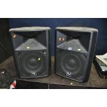 A PAIR OF ELECTRO-VOICE SX-300 PA SPEAKERS, 300w handling at 8ohms per speaker in working order