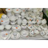 A LARGE QUANTITY OF AYNSLEY 'PEMBROKE', 'JUST ORCHIDS' AND 'LITTLE SWEETHEART' PATTERN GIFTWARE,