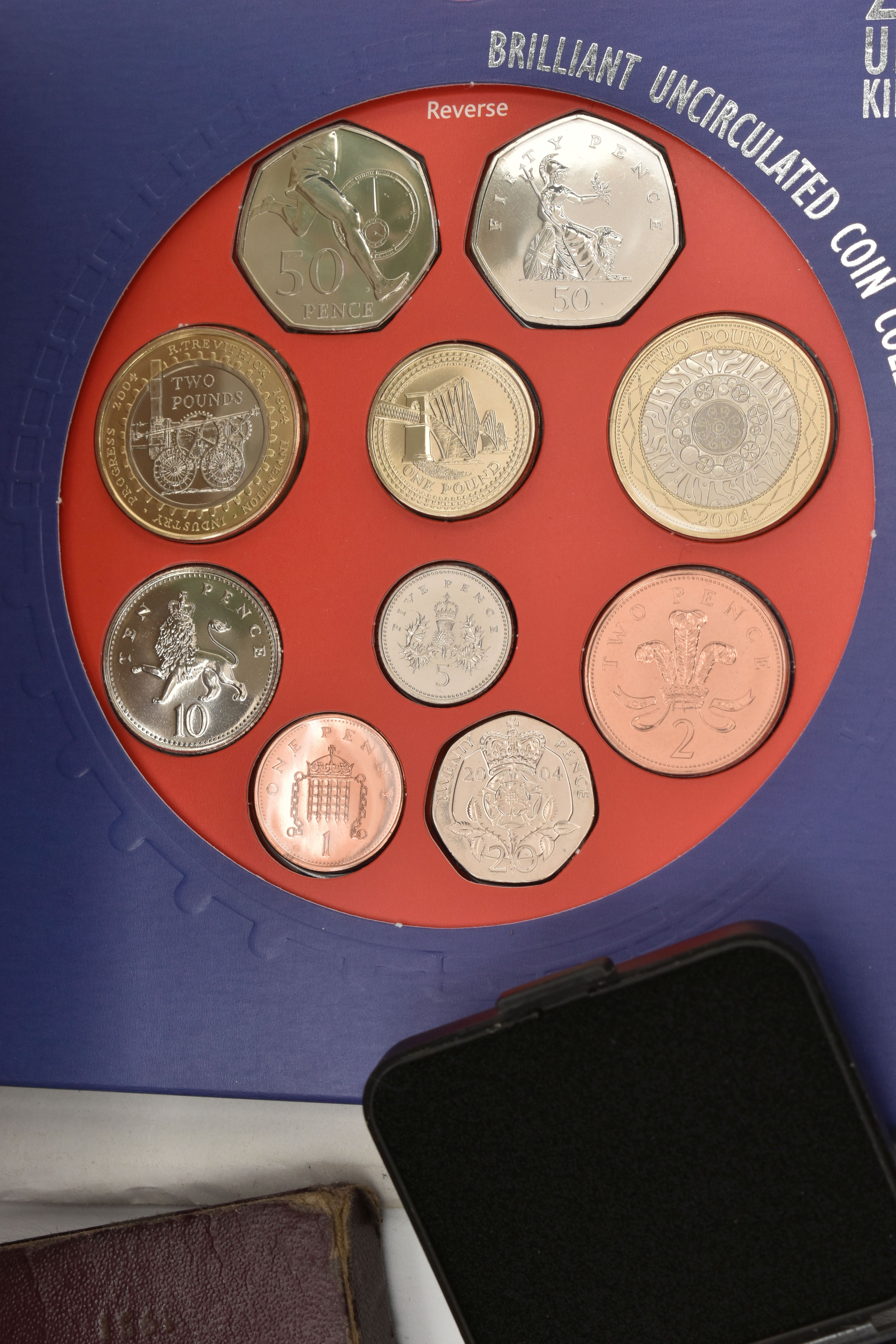 A CARDBOARD BOX OF MIXED COINAGE, to include a 2011 complete set of Fifty Pence coins for the 2012 - Image 3 of 6