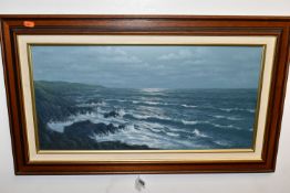 A SMALL QUANTITY OF PAINTINGS AND PRINTS ETC, to include a B. J. Phillips coastal oil on canvas