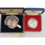 TWO CASED COINS, to include a 'Prince Of Wales investiture Medal 1969' silver coin, 'Y DDRAIG GOCH