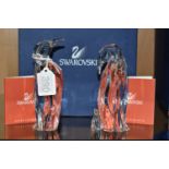 TWO BOXED SWAROVSKI CRYSTAL 'SYMBOLS' COLLECTION PENGUIN FIGURES, comprising Symbols - Penguin