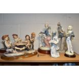 FIVE NAO, MEDIFLOR AND OTHER FIGURES / GROUPS, comprising a Nao Japanese lady, a Nao Don Quixote,