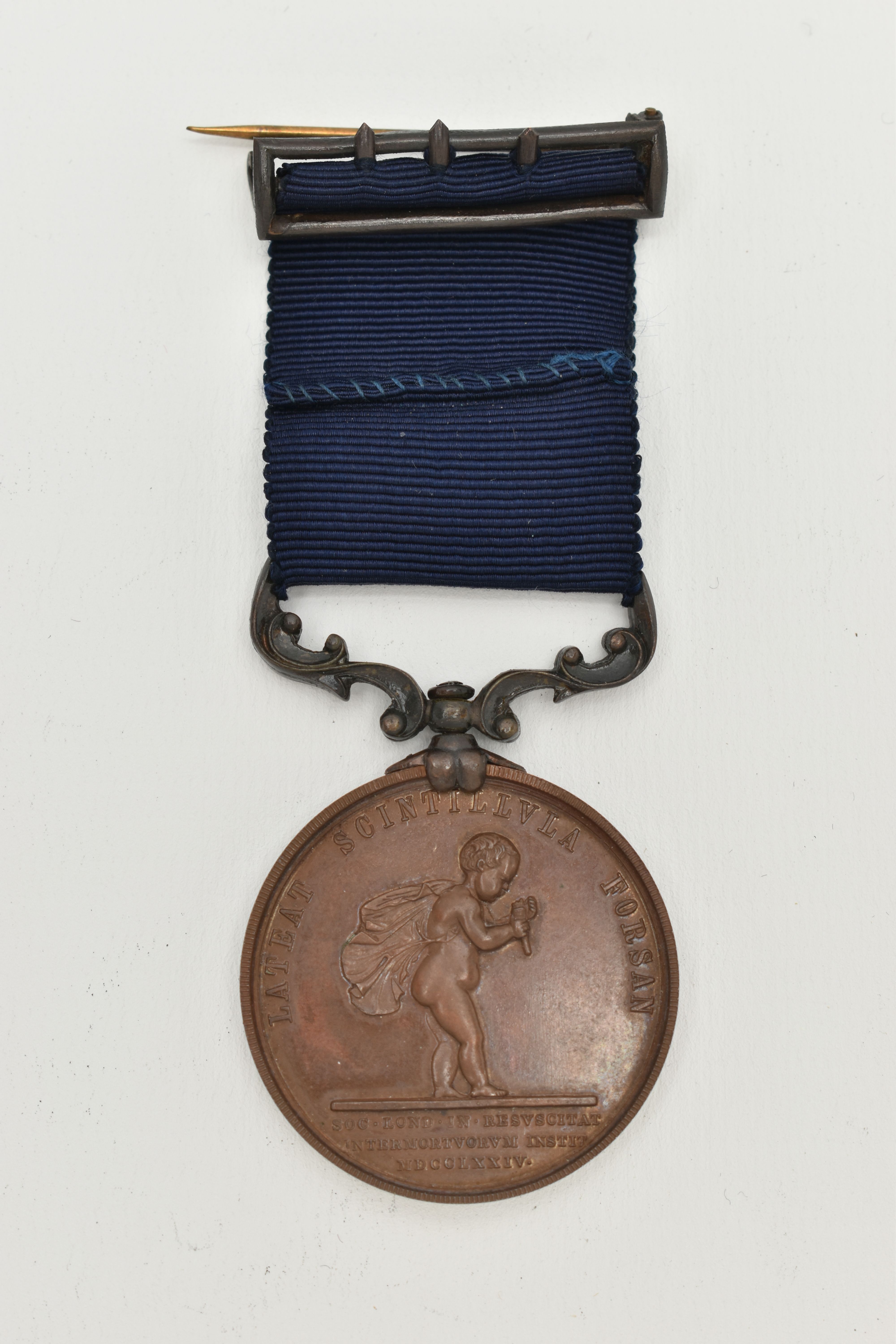 A CASED ROYAL HUMANE SOCIETY BRONZE MEDAL, 'Lateat scintillvla Forsan, HOC Pretivm Cive Servato - Image 2 of 5