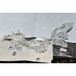 THE SWAROVSKI CRYSTAL 'MOTHER AND CHILD' TRILOGY OF FIGURES, all boxed with extra box for Seals),