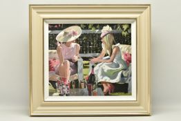 SHERREE VALENTINE DAINES (BRITISH 1959) 'ASCOT ELEGANCE', a signed limited edition print on board,
