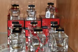 ELEVEN LALIQUE USED BOTTLES OF 'LALIQUE LE PARFUM' BOTTLES, eight are 100ml bottles and three are